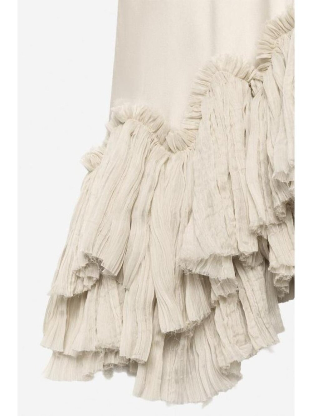 ZARA ASYMMETRIC RUFFLED DRESS - THE ITEM - Picture 9 of 9